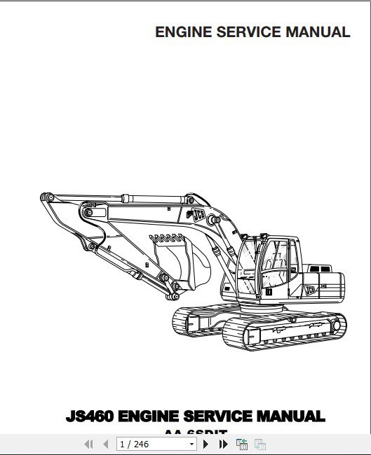 JCB Engines Isuzu AA 6SDIT Service Manual 1