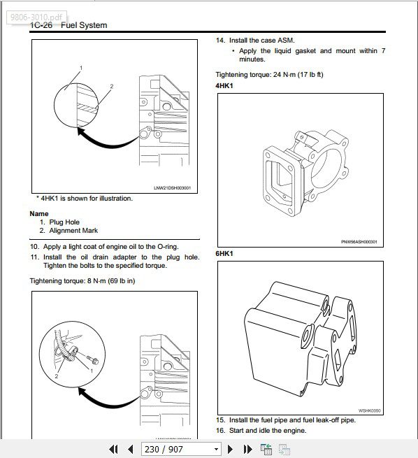 JCB Engines Isuzu Isuzu AH 4HK 6HK 1X Troubleshooting Manual 2