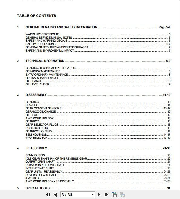 JCB Engines Lombardini FOCS LDW 702100311404 Gearbox Workshop Manual 2NGdVb