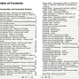 JCB Engines Perkins 400 Series 402D, 403D, 404D Spare Parts Manual Jcb Engines Perkins 400 Series 402D 403D 404D Spare Parts Manual 2