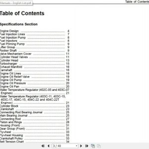 Jcb Engines Perkins 400 Specifications Service Manual 2