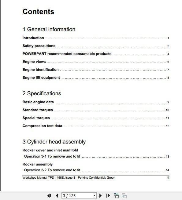 JCB Engines Perkins Perkins 200 Series Workshop Manual 2