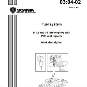 JCB Engines Scania 98 12 16 PDE Unit Injector 1588862 Workshop Manual 1