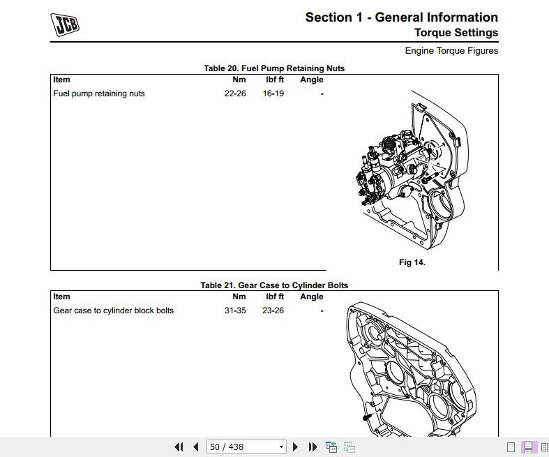 JCB Engines Tier 2 3 Mechanical Service Manual 3