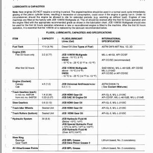 Jcb Excavator 801 Tracked Service Manual 2