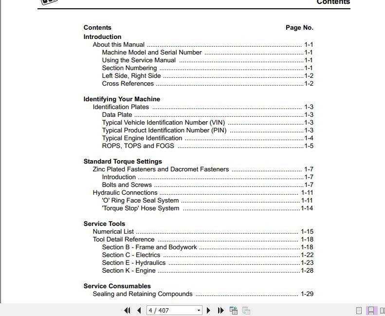 JCB Excavator 8055 8065 Service Manual 2
