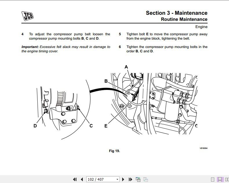 JCB Excavator 8055 8065 Service Manual 3
