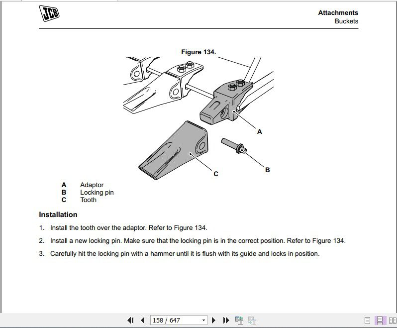 JCB Excavator JS120 India Sevice Manual 3