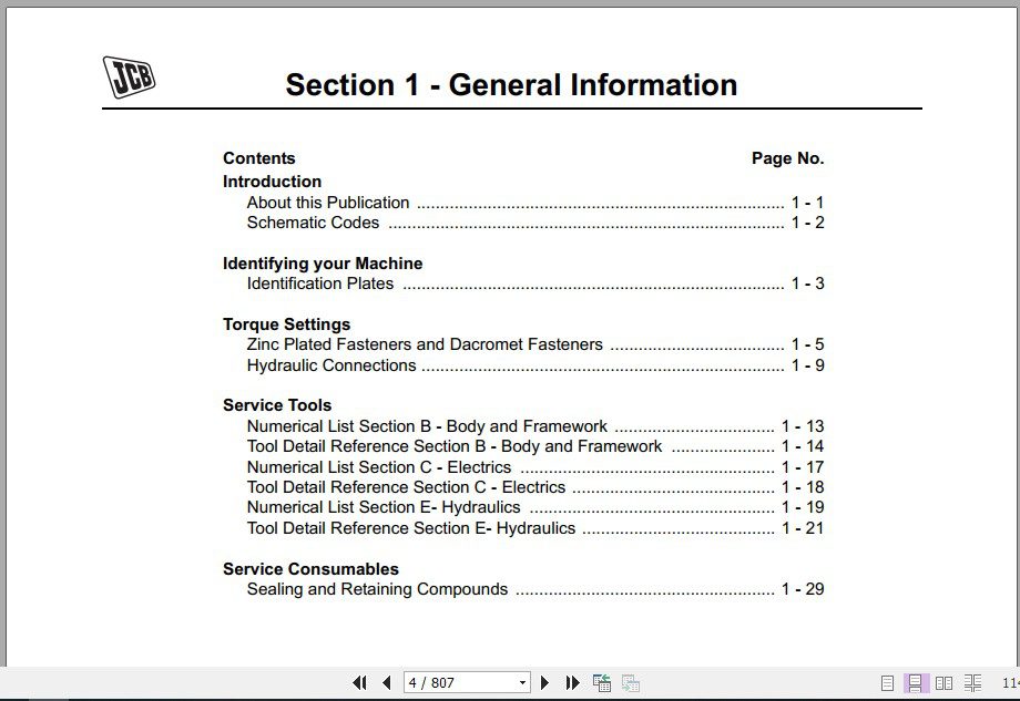 JCB Excavator JS157WXO Auto Sevice Manual 2