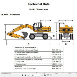 JCB Excavator JS200W Tier 3 Isuzu Sevice Manual 3