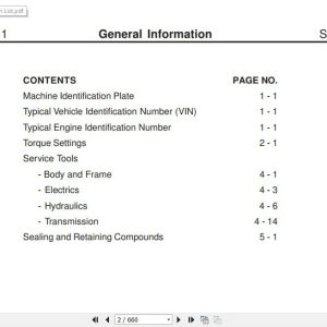 JCB Excavator JS210 INDIA Sevice Manual 2