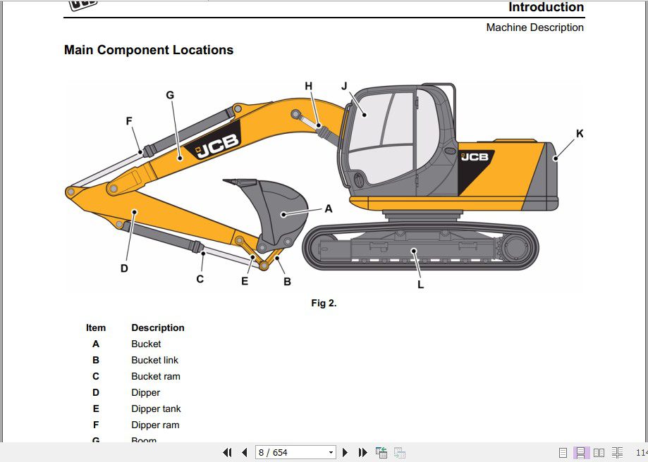 JCB Excavator JS81 India Sevice Manual 3
