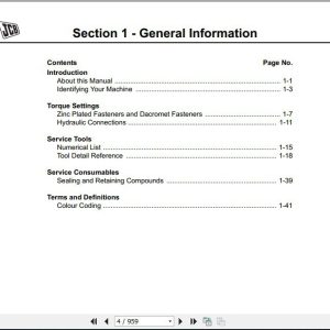 Jcb Excavator Js Auto Range   Tracked Excavators Sevices Manual 2