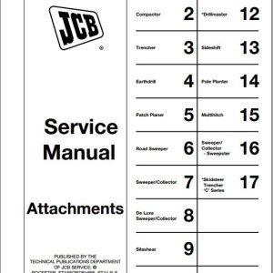 JCB General Attachments Service Manual 1