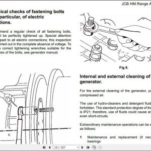 JCB Generator Self Regulating Alternator Sevice Manual 3