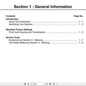 JCB Groundcare 323 327 HST Service Manual 2