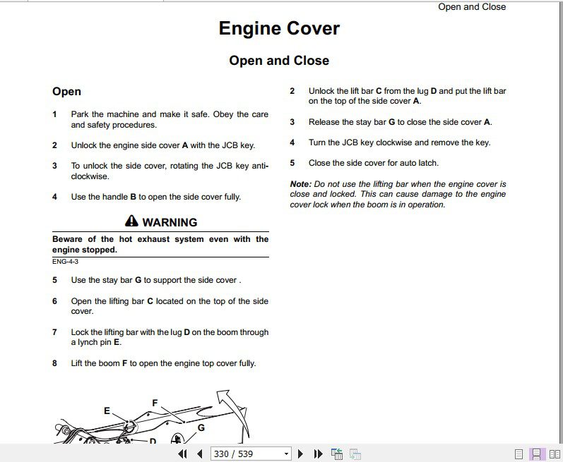 JCB Liftall Loadall 530 70 530 110 Service Manual 4