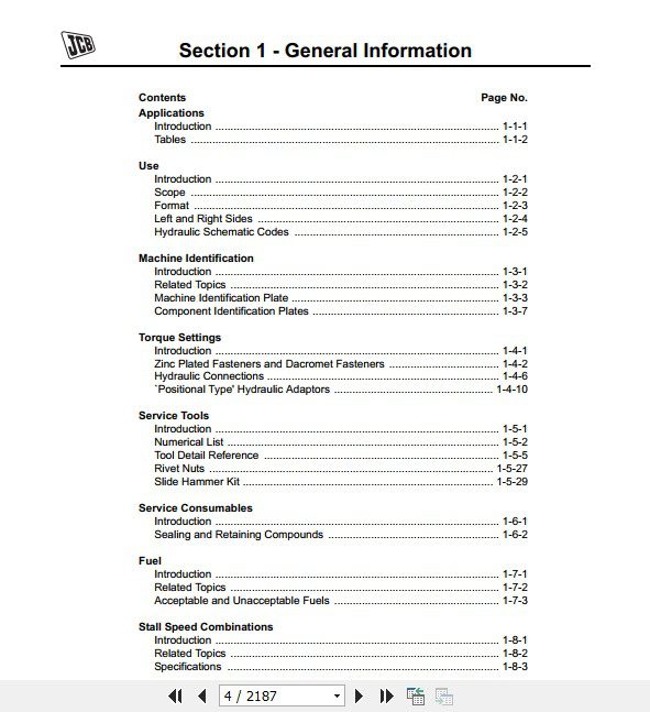 JCB Liftall Loadall 540 140540 200 Engine JCS Tier 3 SOISEISF Service Manual 2