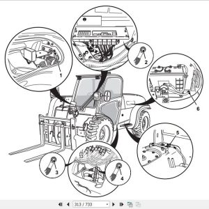 JCB Liftall Loadall Compact 515 40520 40524 50527 55 Service Manual 4