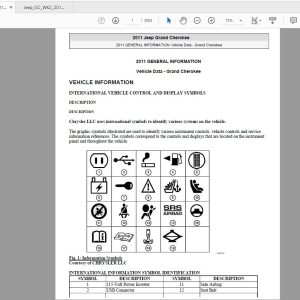 Jeep Grand CherokeeWK2 2011  2013 Repair Manual 1