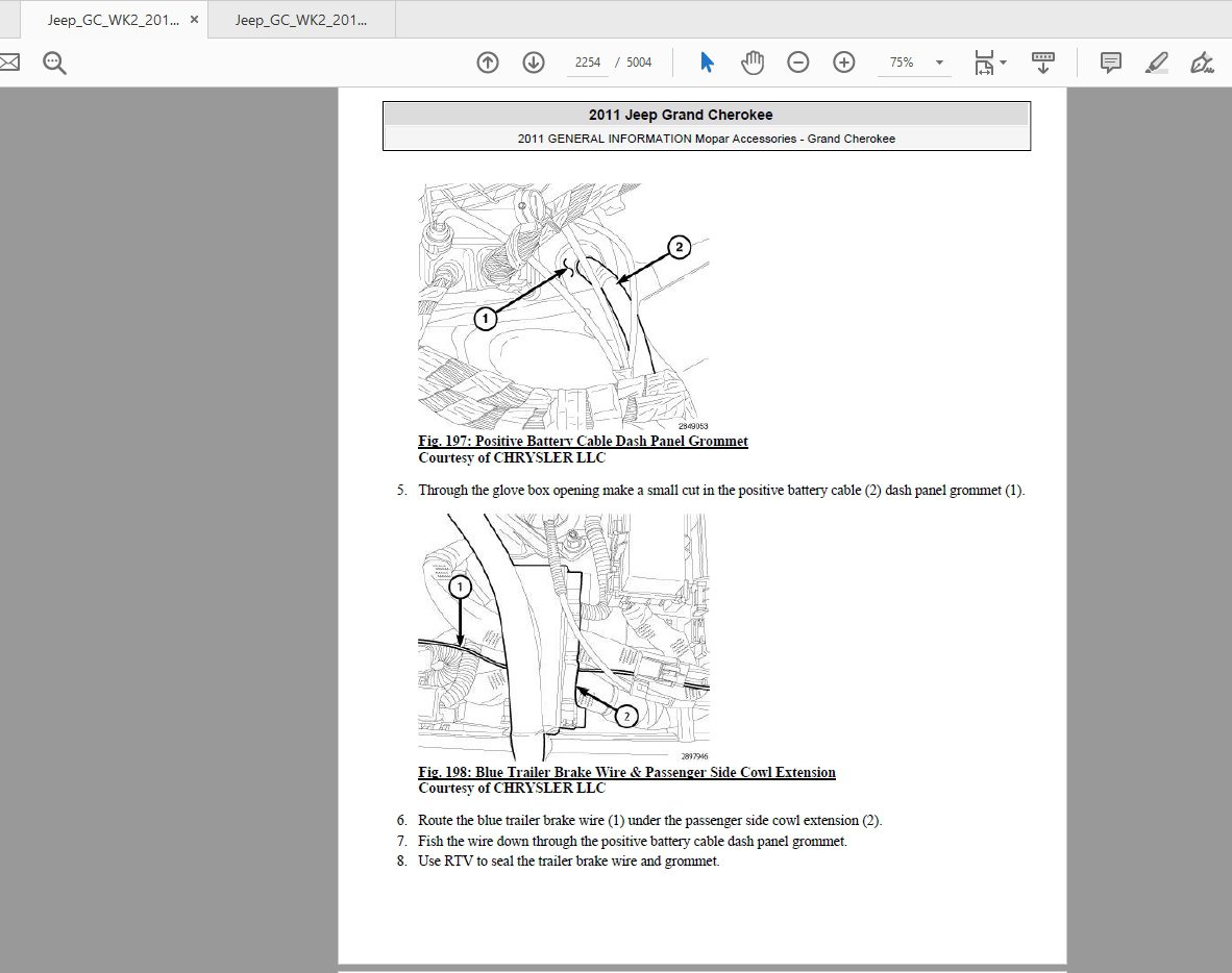 Jeep Grand CherokeeWK2 2011  2013 Repair Manual 3
