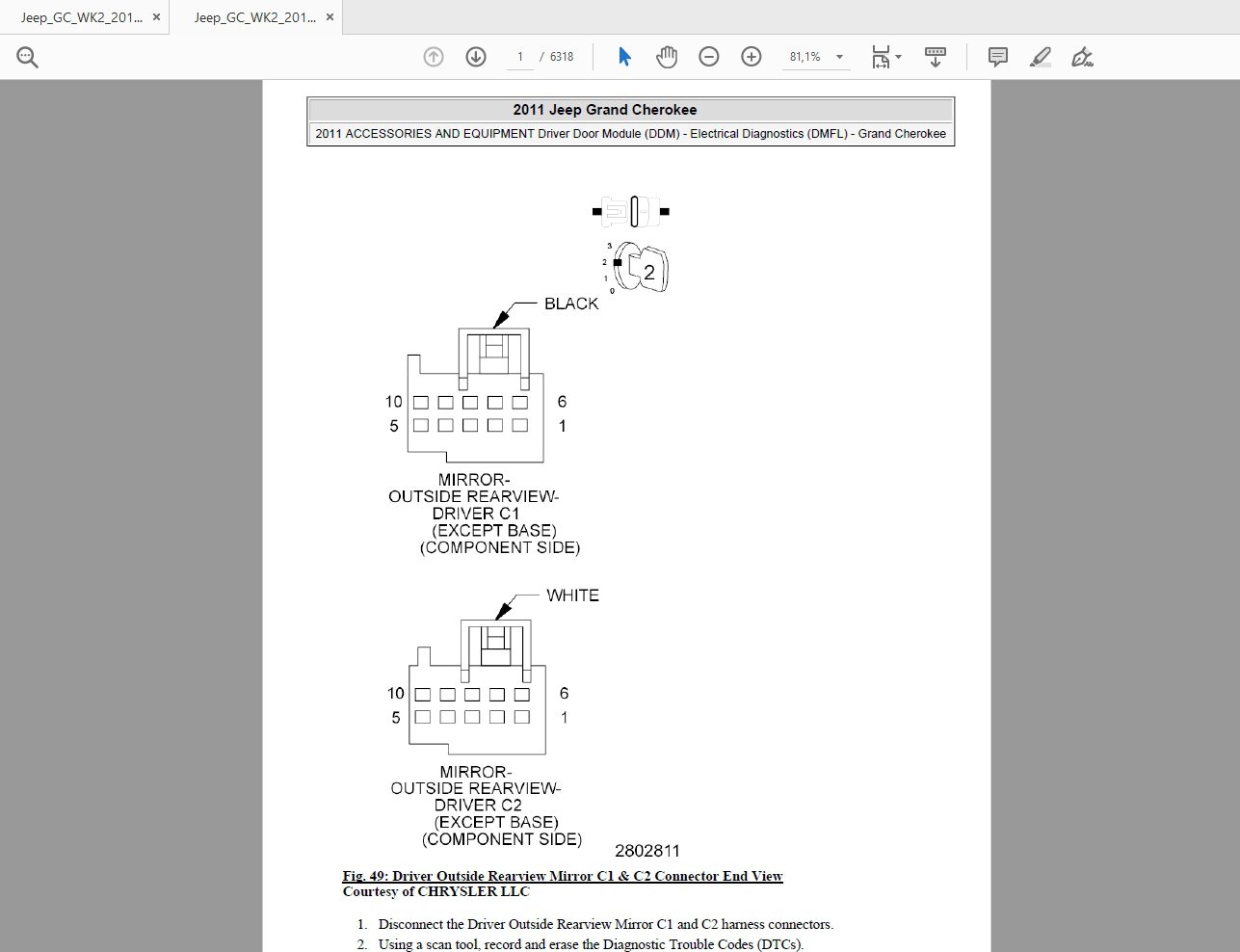 Jeep Grand CherokeeWK2 2011  2013 Repair Manual 4