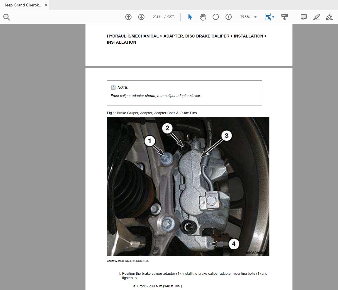 Jeep Grand Cherokee 2014  2016 Repair Manual 2