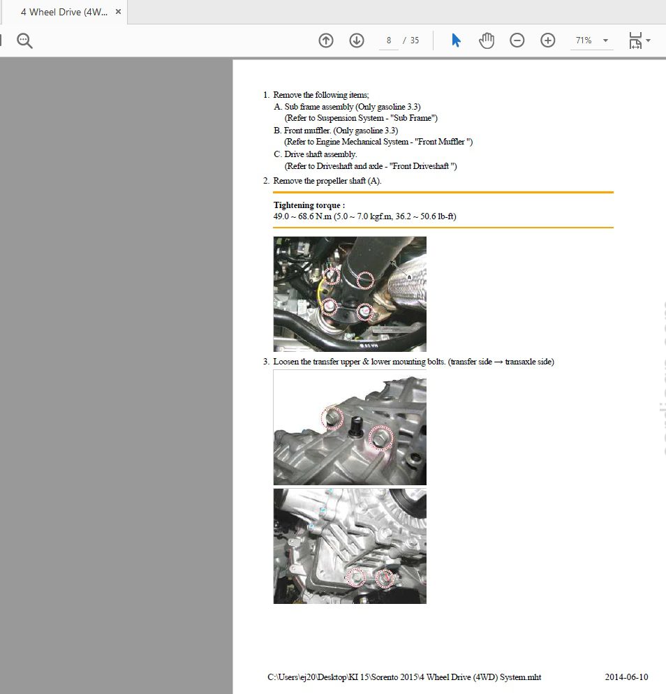 Kia Sorento 2015 2018 Service Repair Manual 2