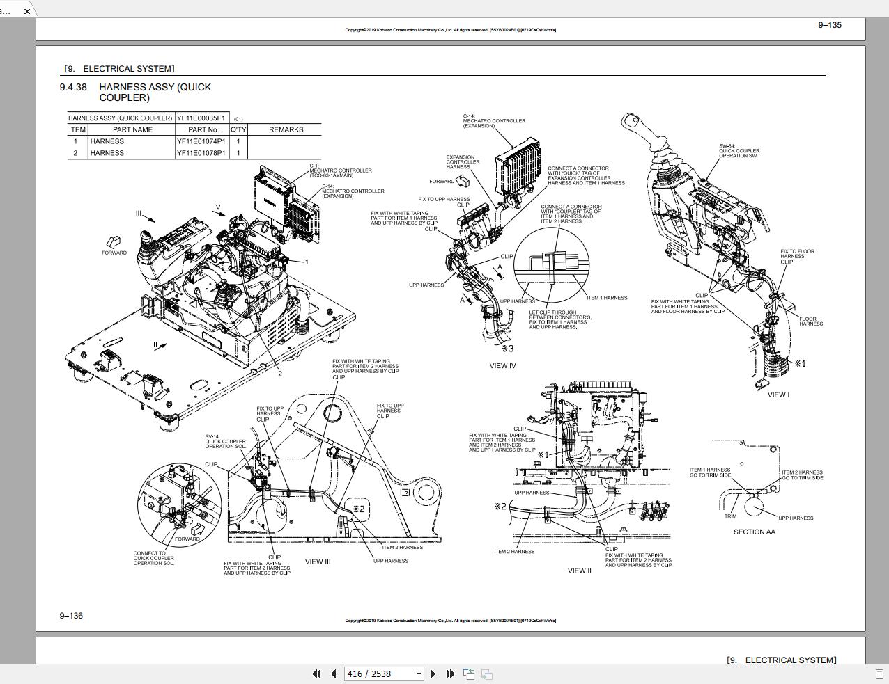 Kobelco Hydraulic Excavator SK230SRLC 5E 2019 Shop Manual 3