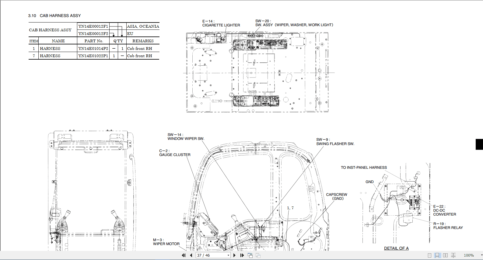 Kobelco Electrical Schematic Sectionch23041 086 Schematic Diagram 4