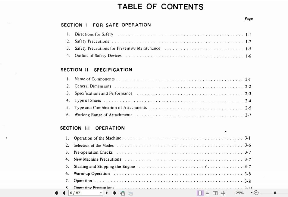 Kobelco Excavator MD240BLC Operators Manual 2