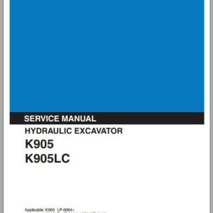 Kobelco Hydraulic Excavator K905 K905LC Service Manual 1