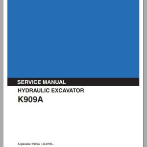 Kobelco Hydraulic Excavator K909A Service Manual 1