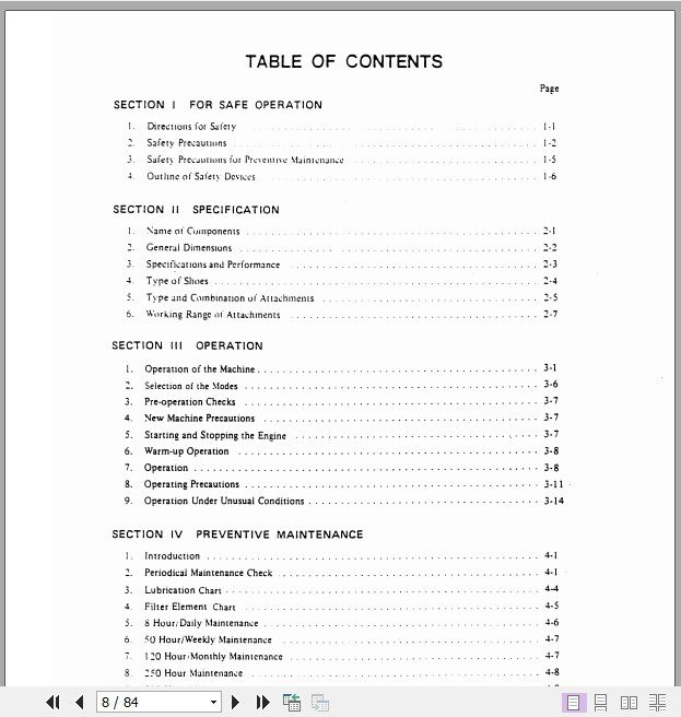 Kobelco Hydraulic Excavator MD320BLC Operators Manual 2