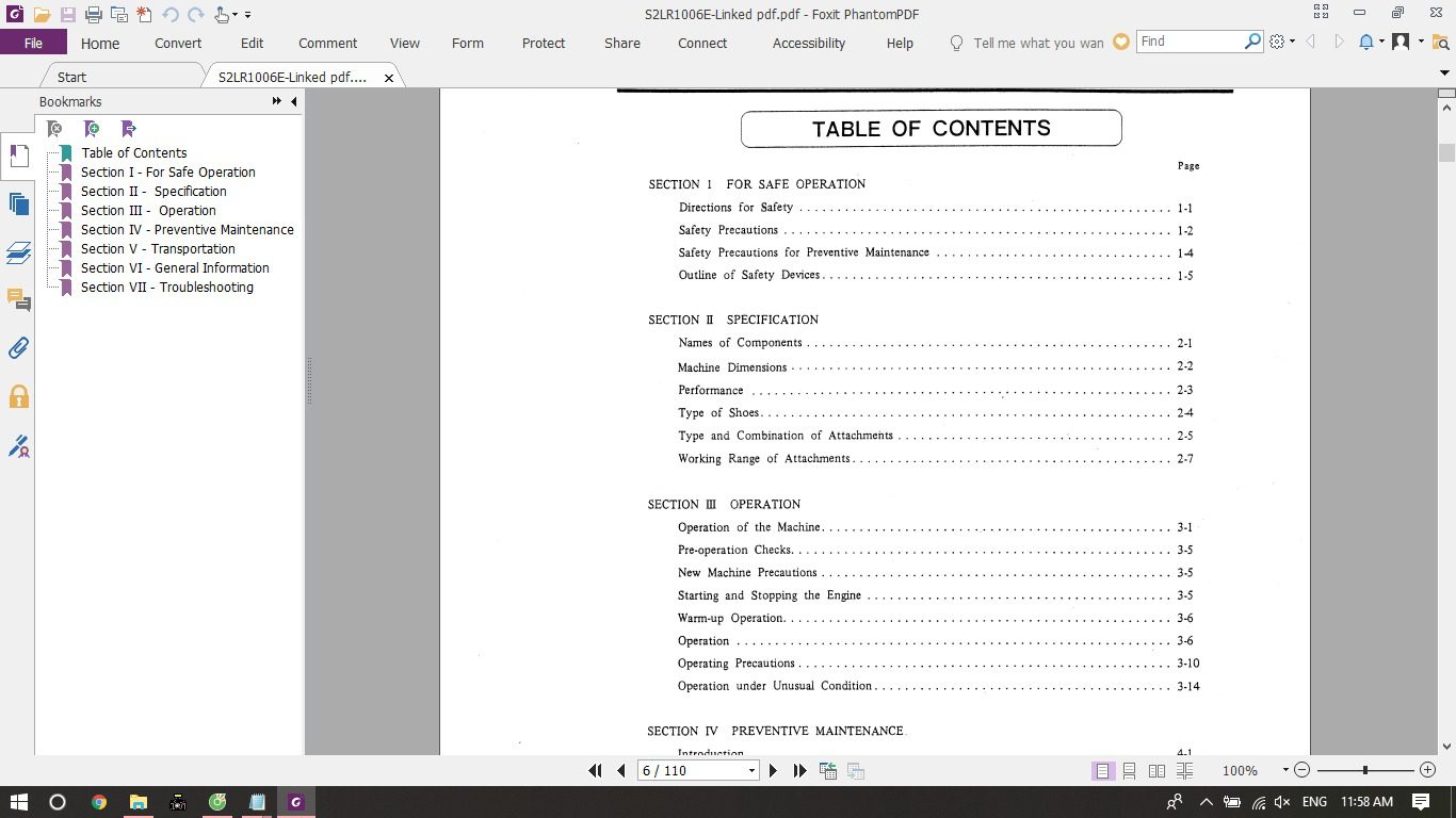 Kobelco Hydraulic Excavator MK914 Operators Manual 2