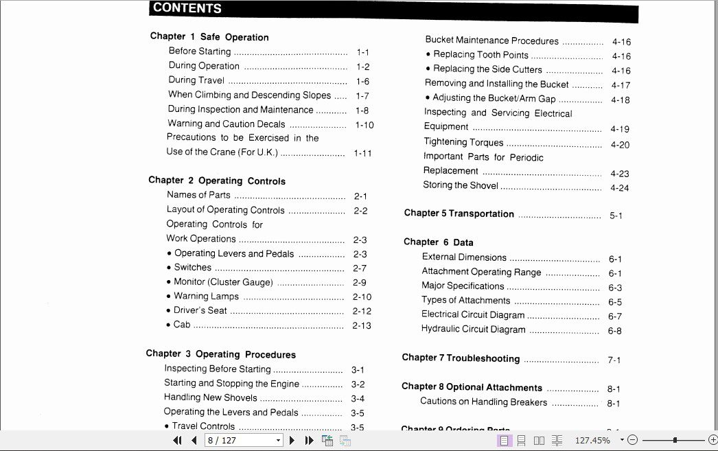 Kobelco Hydraulic Excavator SK013SK015 Operators Manual 2