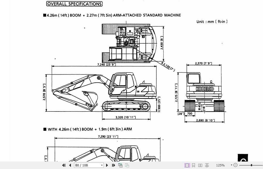 Kobelco Hydraulic Excavator SK100 Operators Manual 3