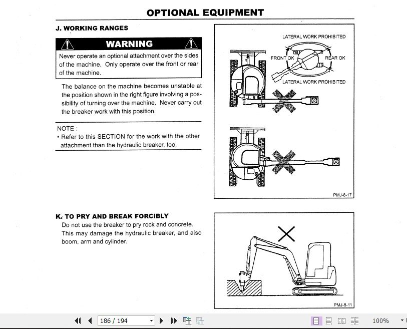 Kobelco Hydraulic Excavator SK13SR Operators Manual 4
