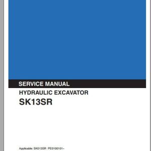 Kobelco Hydraulic Excavator SK13SR Service Manual 1