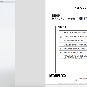Kobelco Hydraulic Excavator SK170LC 10 Shop Manual1