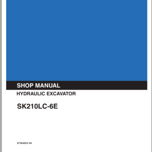 Kobelco Hydraulic Excavator SK210LC 6E Service Manual 1