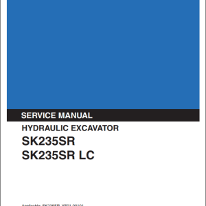 Kobelco Hydraulic Excavator SK235SR SK235SRLC Service Manual 1