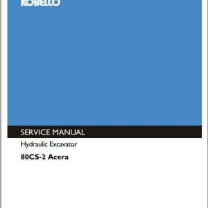 Kobelco Hydraulic Excavator SK80CS 2 Acera Service Manual 1