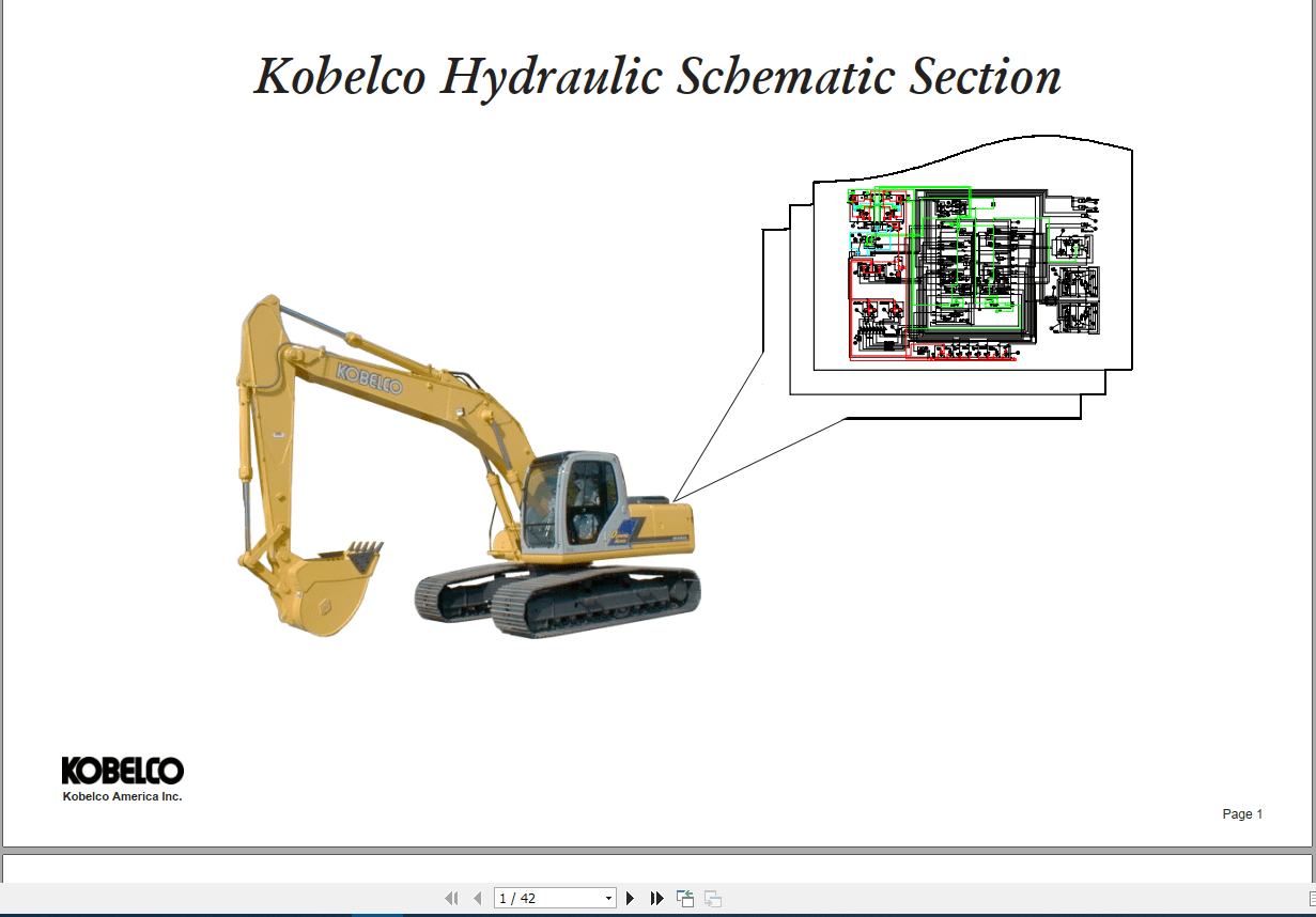 Kobelco Hydraulic Schematic Section Schematic Manual 1