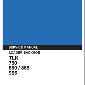 Kobelco Loader Backhoe TLK750860865 965 Service Manual 1