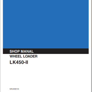 Kobelco Wheel Loader LK450 II Shop Manual 1