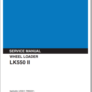 Kobelco Wheel Loader LK550II Service Manual 1