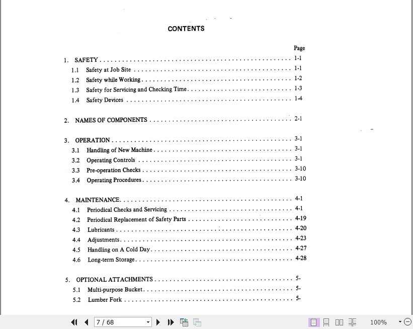 Kobelco Wheel Loader LK600A Operators Manual 2