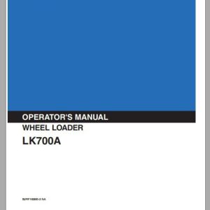 Kobelco Wheel Loader LK700A Operators Manual 1