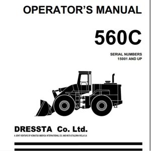 Komatsu 560C15001 and up Operator’s ManualEN OM560C99 1E 1